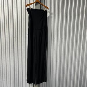 Enza Costa Black Strapless Wide-Leg‎ Pants Women’s Size 2